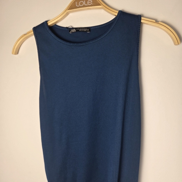 Zara Ribbed Sleeveless Bodysuit - Picture 9 of 13